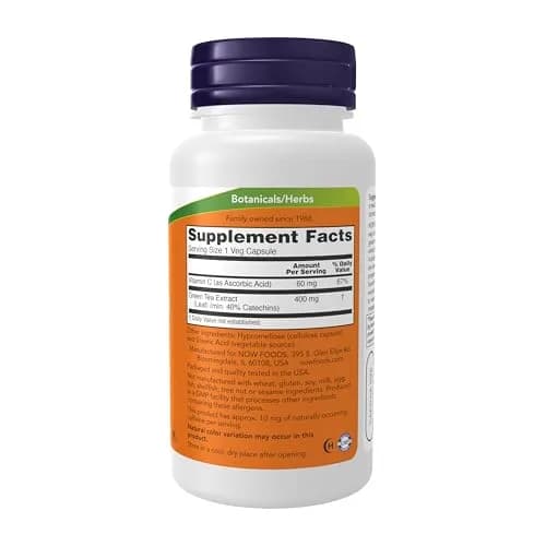 NOW Green Tea Extract 400 mg with Vitamin C | Antioxidant & Cellular Support (110 characters) thumbnail 2