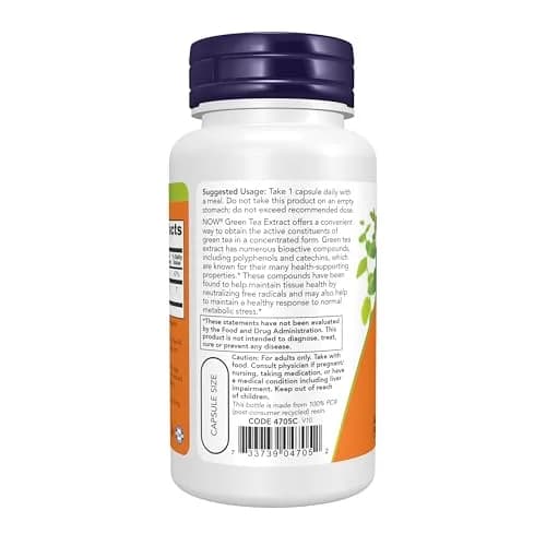NOW Green Tea Extract 400 mg with Vitamin C | Antioxidant & Cellular Support (110 characters) thumbnail 3