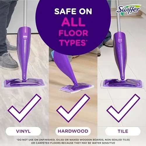 Swiffer WetJet Hardwood Floor Cleaner Spray Mop Pad Refill 24 Count | Absorb + Lock Strip for Efficient Cleaning thumbnail 4