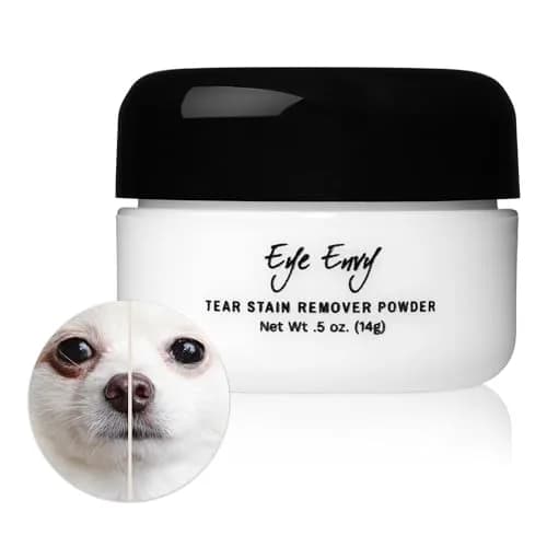 Eye Envy Tear Stain Remover Powder for Dogs and Cats 0.5 oz (14.17 g) | Natural, Safe Formula for Stain-Free Eyes thumbnail 1