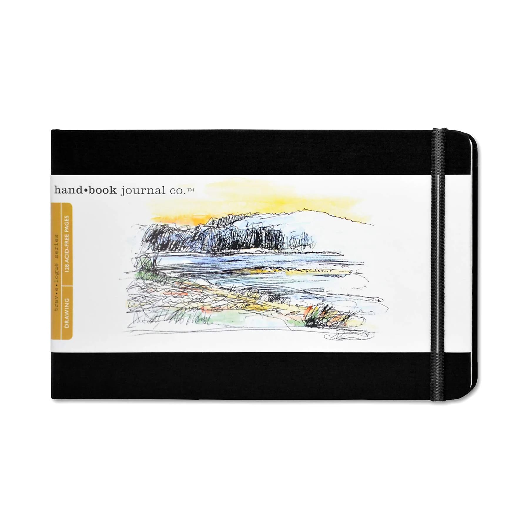 Speedball Sketch Book Large Landscape 5.5 x 8.25 in Ivory Black | Acid-Free Art Paper for Drawing - main product image