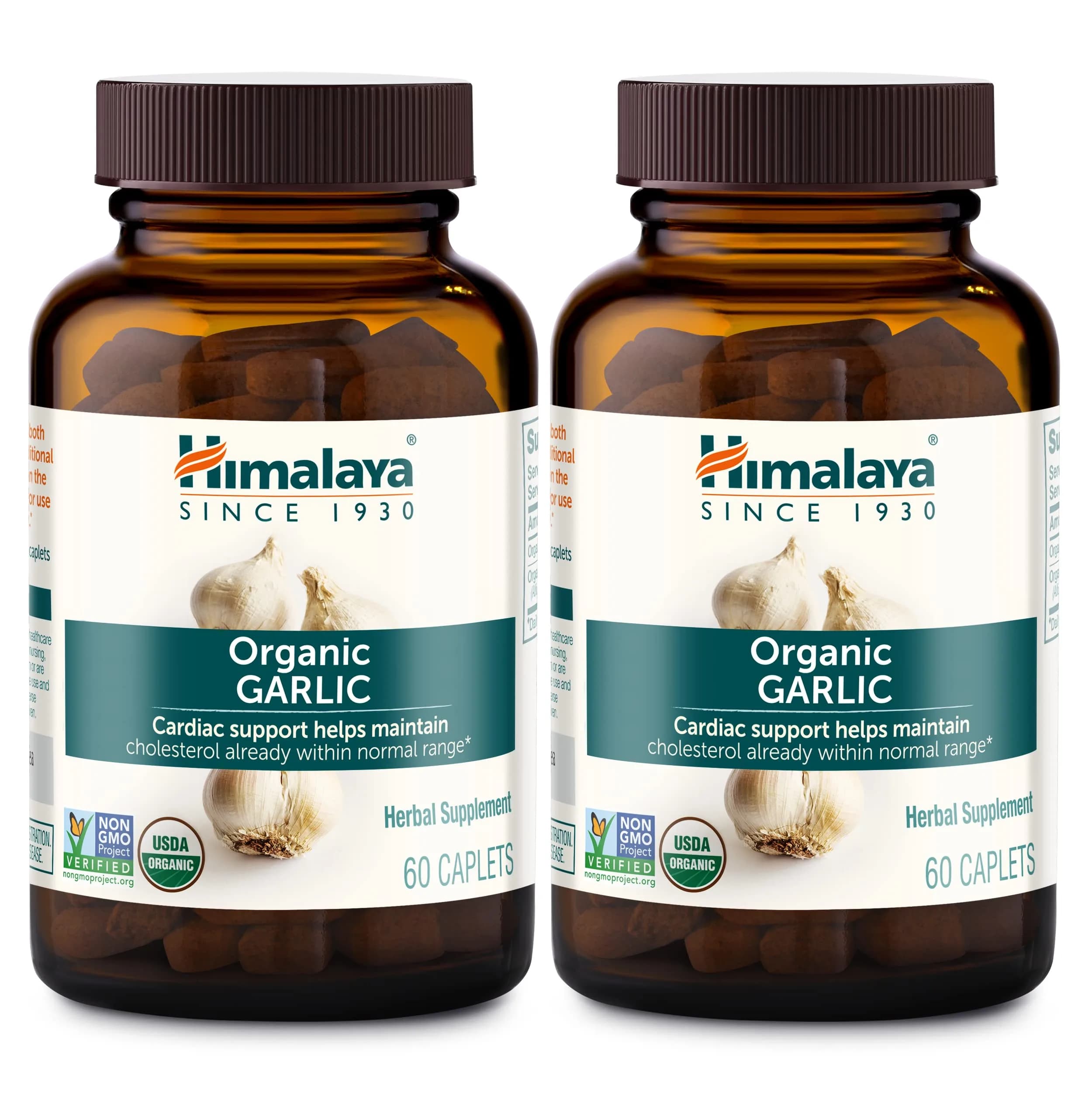 Himalaya USDA Organic Garlic Supplements 1400 mg | Supports Heart & Immunity - main product image