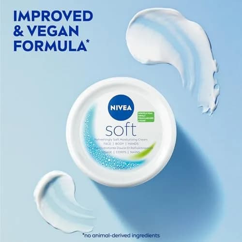 NIVEA Soft Moisturizing Creme 200ml (6.8 Fl Oz) Pack of 4 | Refreshing Hydration for Face, Body & Hands thumbnail 7