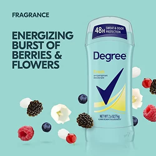 Degree Fresh Antiperspirant Deodorant for Women 2.6 oz Pack of 6 | 48-Hour Sweat & Odor Protection thumbnail 5