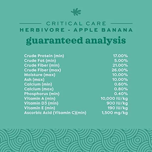 Oxbow Critical Care Herbivore Apple Banana 141 g (4.97 oz) | Veterinary Formula for Small Herbivores thumbnail 5