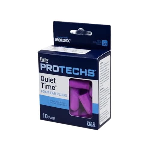 Flents Protechs Quiet Time Foam Ear Plugs NRR 33 | 10 Pair Purple thumbnail 1
