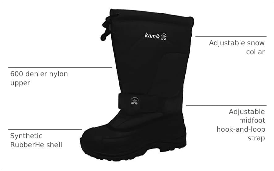Kamik Greenbay 4 Men's Waterproof Snow Boots - Black | -40°F Insulated Winter Boot thumbnail 4