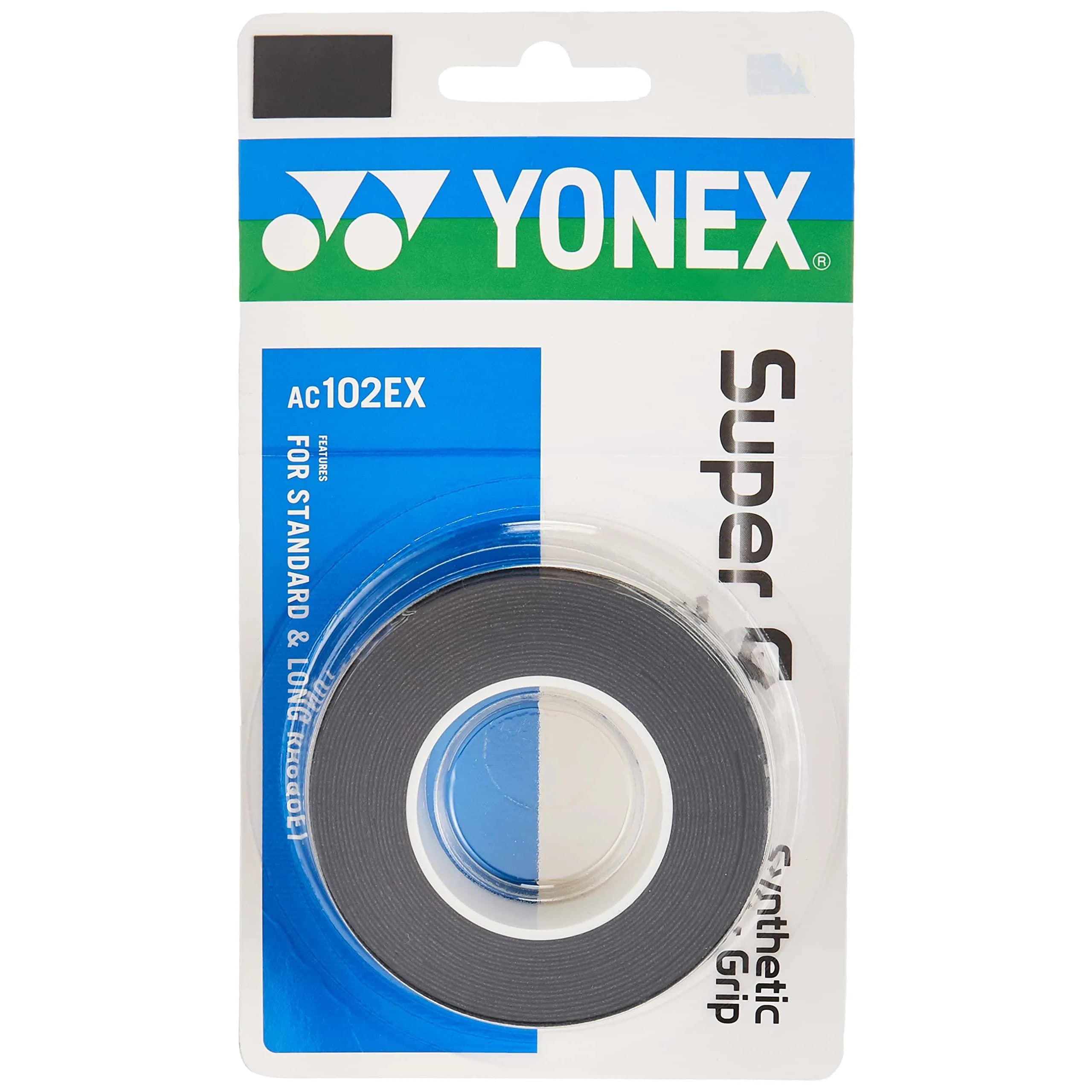 Yonex Super Grap Overgrip 3-Pack Black | Enhances Racquet Playability - main product image