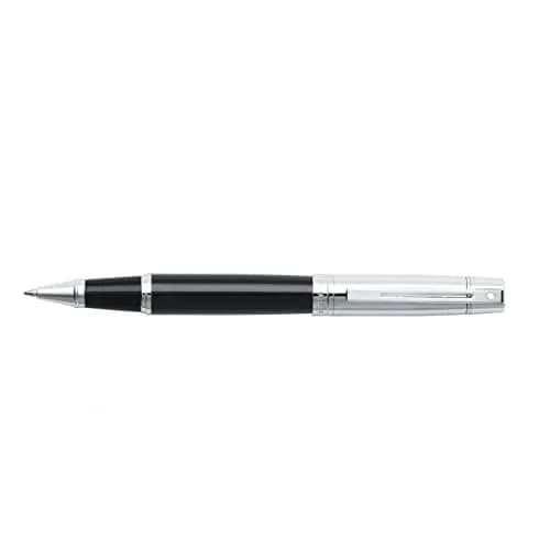 Sheaffer 300 Glossy Black Rollerball Pen with Bright Chrome Cap and Chrome-Plated Trim | Elegant, Refillable, 1 Count thumbnail 4