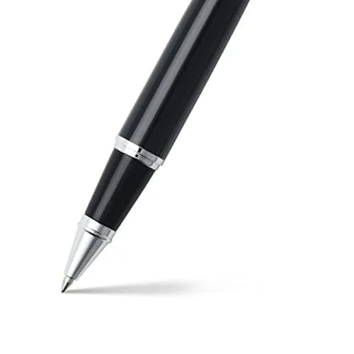 Sheaffer 300 Glossy Black Rollerball Pen with Bright Chrome Cap and Chrome-Plated Trim | Elegant, Refillable, 1 Count thumbnail 5