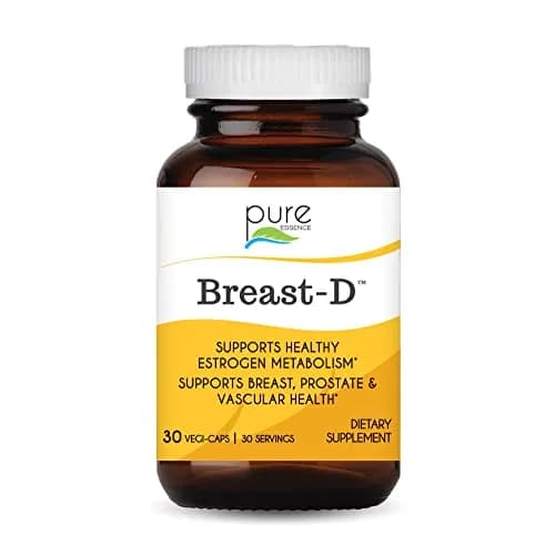 PURE ESSENCE LABS Breast D 30 Capsules | Estrogen Balance & Menopause Support with Vitamin D3 thumbnail 1