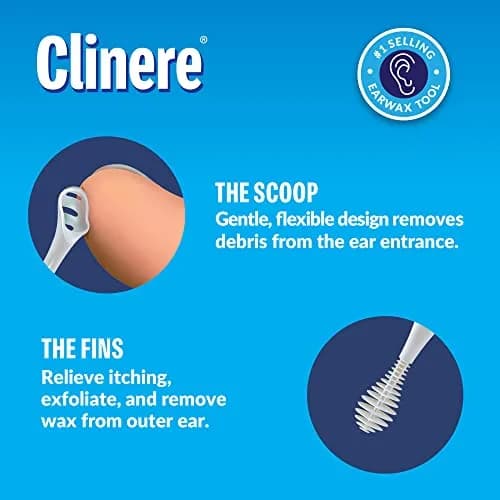 Clinere Ear Cleaners Ear Wax Removal Tool Itch Relief 30 Count | Safe, Reusable Earwax Cleaner for Gentle Ear Care thumbnail 4