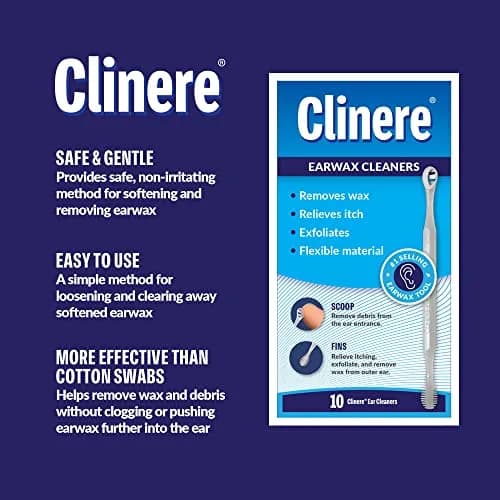 Clinere Ear Cleaners Ear Wax Removal Tool Itch Relief 30 Count | Safe, Reusable Earwax Cleaner for Gentle Ear Care thumbnail 5