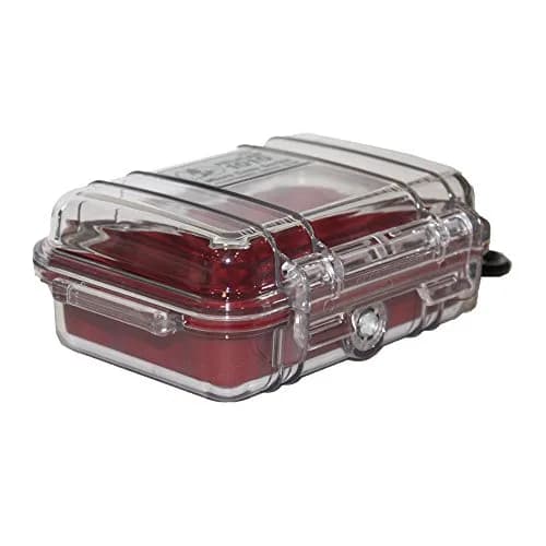 Pelican 1010 Micro Case (Red/Clear) | Water-Resistant IP67 Protection for Electronics thumbnail 6
