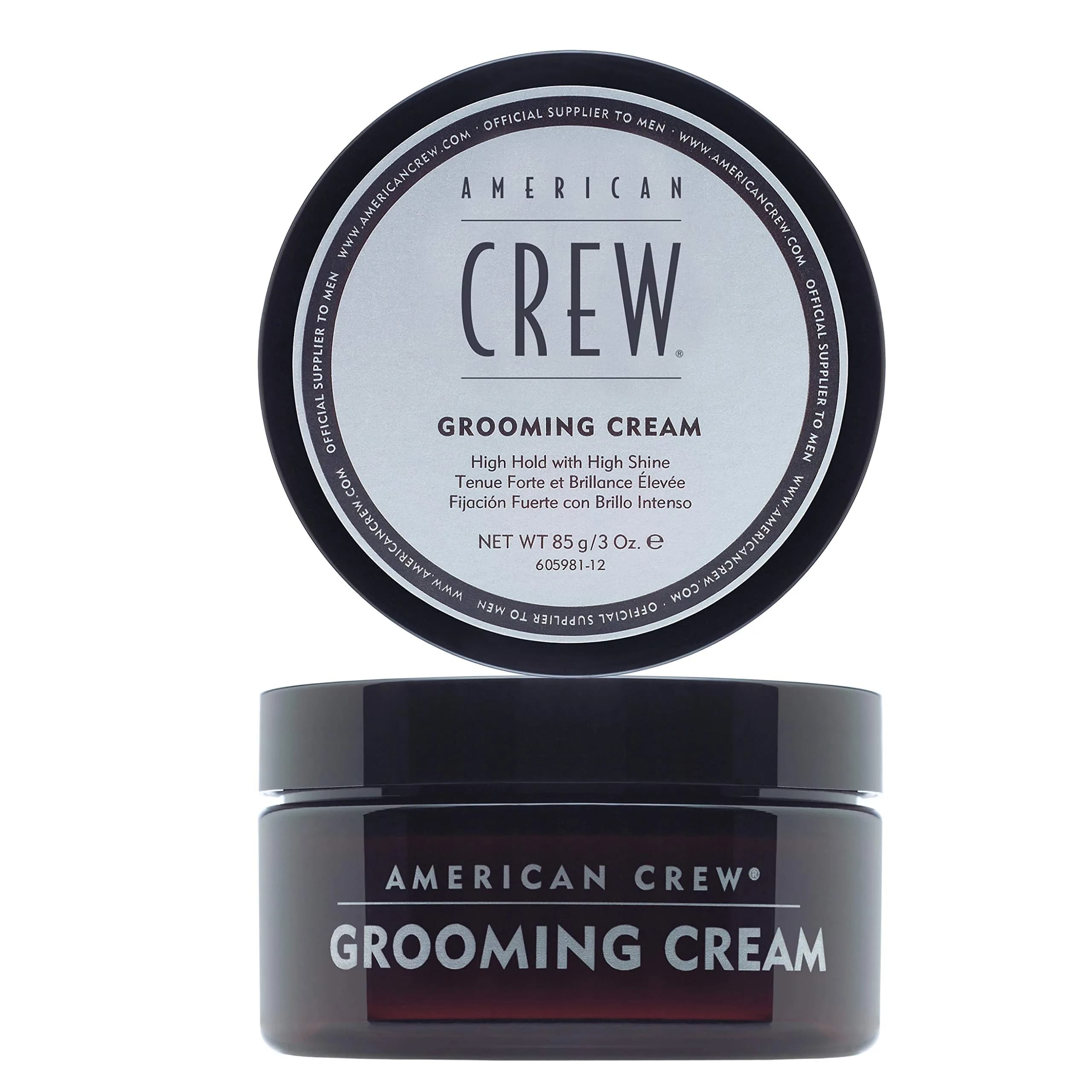 American Crew Men's Grooming Cream High Hold High Shine 85g (3 oz) | Styles Hair with Moisture Repelling Formula — 3 Ounce