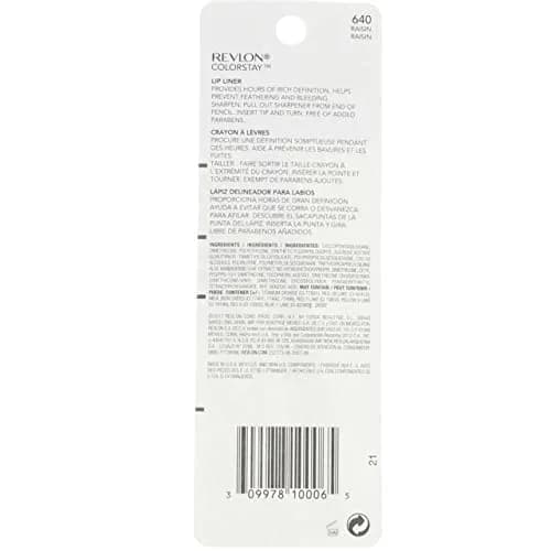 REVLON ColorStay Lipliner Pencil Raisin 640 0.02 oz (2-Pack) | Long-Lasting Definition thumbnail 2