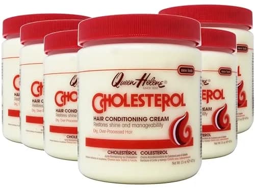 Queen Helene Cholesterol Hair Conditioning Cream 444ml (15 Fl Oz) Pack of 6 | Deep Conditioning Treatment for Damaged Hair thumbnail 1