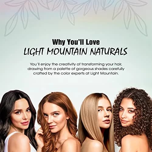 Light Mountain Organic Hair Color & Conditioner - Burgundy | Chemical-Free Semi-Permanent Hair Dye thumbnail 4