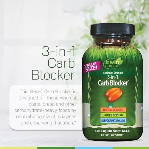 Irwin Naturals 3-in-1 Carb Blocker Maximum Strength 2 Pack | Supports Carbohydrate Metabolism & Digestion thumbnail 5