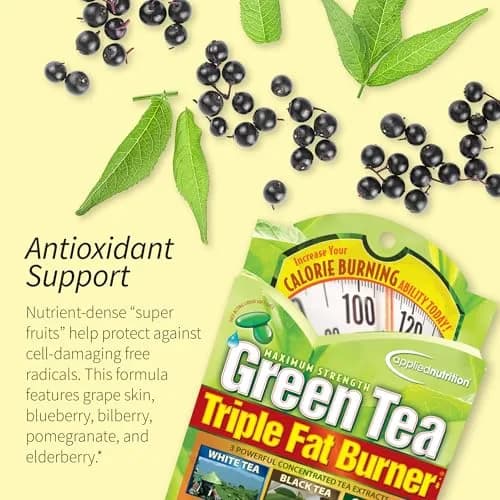 Applied Nutrition Green Tea Fat Burner Metabolism Support 30 Count | Liquid Soft-Gels for Energy & Fat Oxidation thumbnail 4