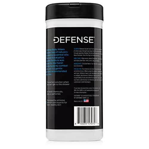 Defense Soap All Natural Body Wipes with Tea Tree Oil 40 Count (1 Pack, Original) thumbnail 7