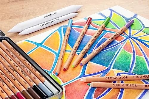 Cretacolor Fine Art Pastel Pencil Set, 72 Multicolor | Detailed, Lightfast Pastel Art Tool thumbnail 5
