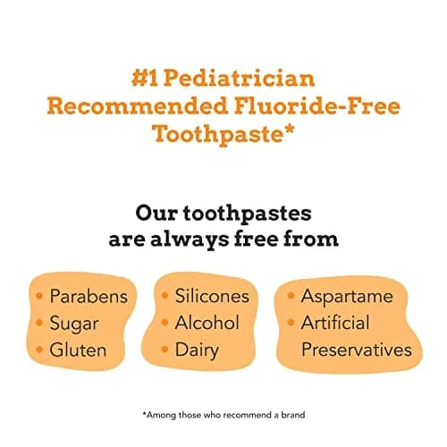 Orajel Naturals Fluoride-Free Toothpaste and Toothbrush for Ages 0-3, 1 Oz (29.57 ml) | Pediatrician Recommended thumbnail 3