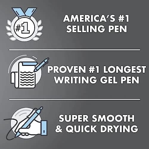 PILOT G2 Retractable Gel Pens, Fine Point 0.7mm, Black Ink, 12-Pack | Smooth Writing, Long-Lasting, Acid-Free thumbnail 3