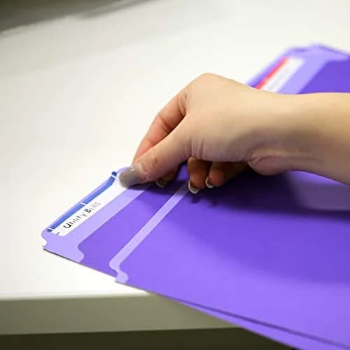 BAZIC PRODUCTS Color File Folders 6-Pack | Assorted Position 1/3-Cut Tabs thumbnail 3