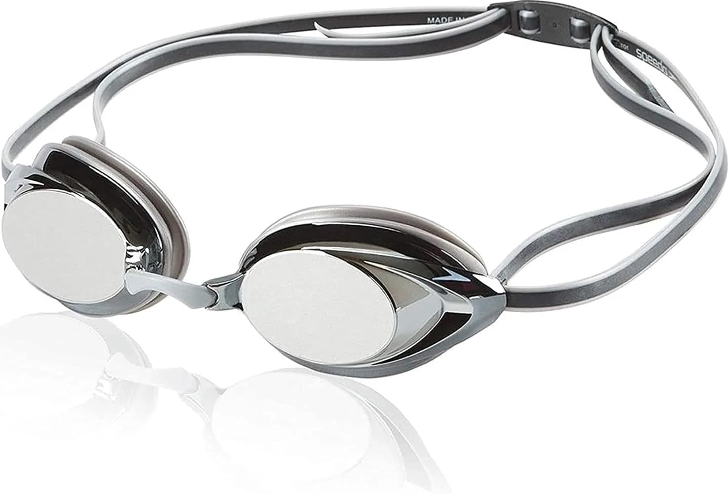 Speedo Unisex-Adult Swim Goggles Mirrored Vanquisher 2.0 | Wide Panoramic View with Anti-Fog & UV - main product image