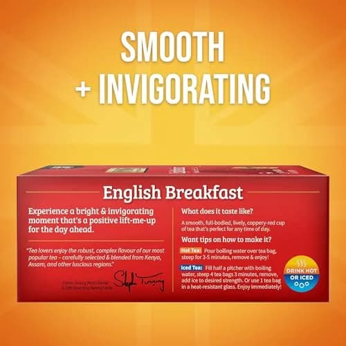 Twinings English Breakfast Black Tea 100 Teabags | Smooth, Flavourful, Robust, Caffeinated thumbnail 2