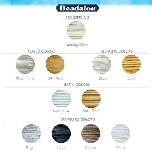 Beadalon JW11SP-10FT 49-Strand Bead Stringing Wire 0.018 in / 0.46 mm | Flexible Jewelry Wire for Beading & Gemstones thumbnail 5