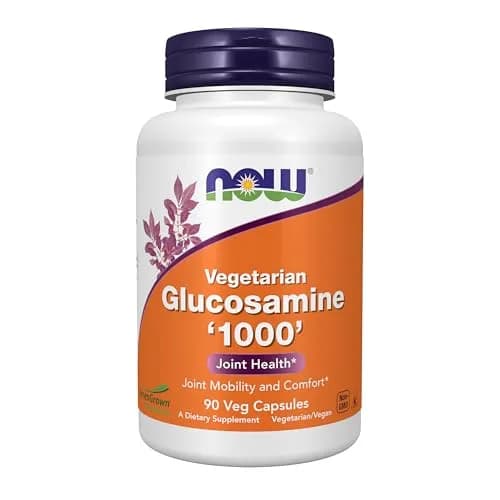NOW Vegetarian Glucosamine '1000' 90 Veg Caps | Vegan Joint Support & Comfort thumbnail 1