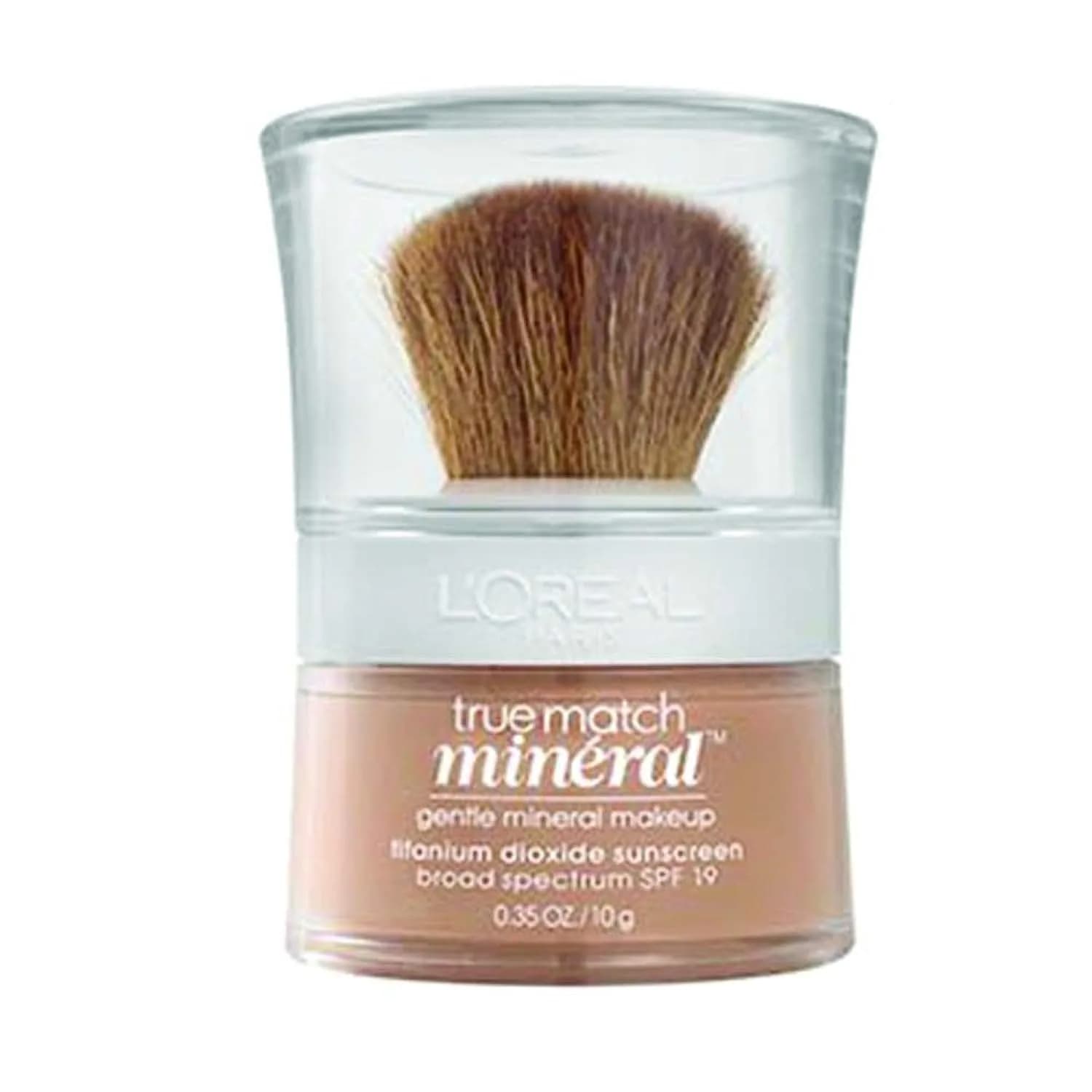 L'Oreal Paris True Match Mineral Loose Powder Foundation Light Ivory 0.35 oz (9.9 g) | SPF 19 Natural Finish — Buff Beige