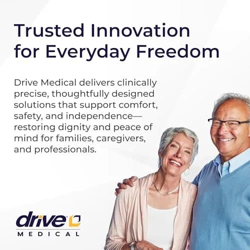 Drive Medical Two-Button Folding Walker with Wheels & Adjustable Height | Lightweight Aluminum Frame thumbnail 8
