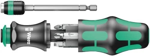 Wera KK25 Replacement Type Driver Bit Set | 7-Piece Compact Screwdriver & Bit Adapter thumbnail 3