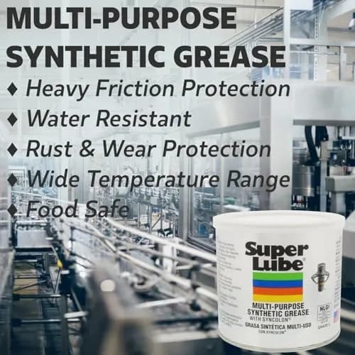 Super Lube Multi-Purpose Synthetic Grease with Syncolon Pail 14.5 kg (32 lb) | NSF H1 Food Grade Lubricant for Extreme Temperatures thumbnail 2