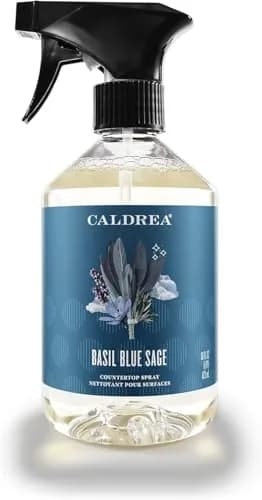 Caldrea Multi-Surface Countertop Spray Cleaner Basil Blue Sage 473ml (16 Fl Oz) | Plant-Based Odor Eliminator thumbnail 7