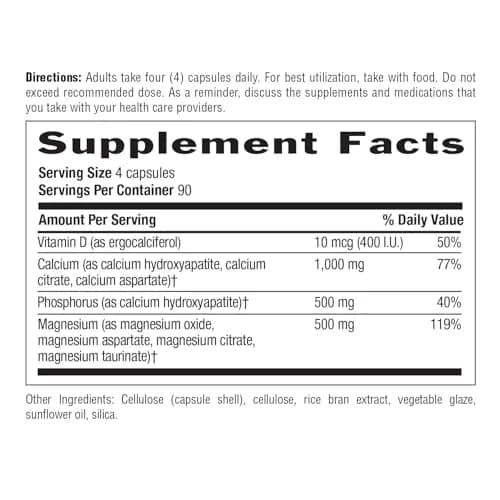 Country Life Target-Mins Calcium Magnesium with Vitamin D, 360 Capsules thumbnail 6