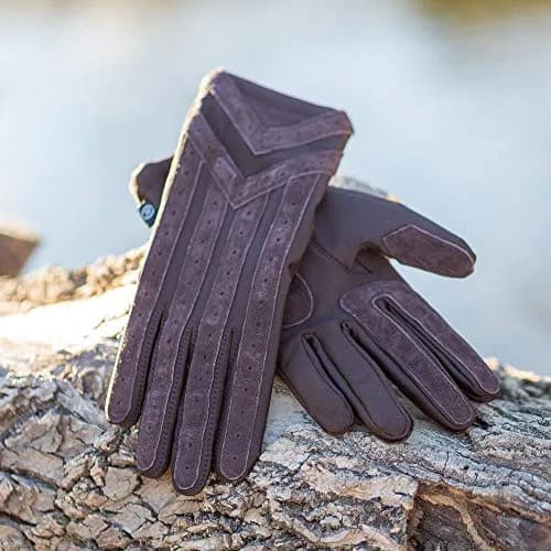 isotoner Signature Men's Stretch Cold Winter Gloves | Medium-Large, Brown, 0.12 kg (0.26 lb) thumbnail 6
