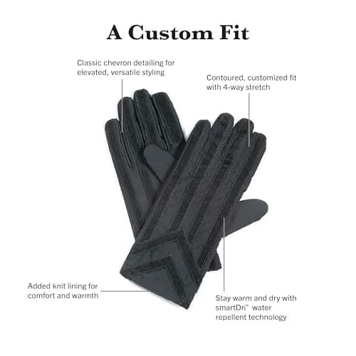 isotoner Men's Signature Stretch Cold Weather Gloves | Brown, X-Large (25.4 cm L x 12.7 cm W x 2.5 cm H) thumbnail 2