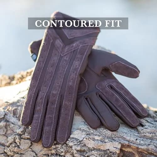 isotoner Men's Signature Stretch Cold Weather Gloves | Brown, X-Large (25.4 cm L x 12.7 cm W x 2.5 cm H) thumbnail 3