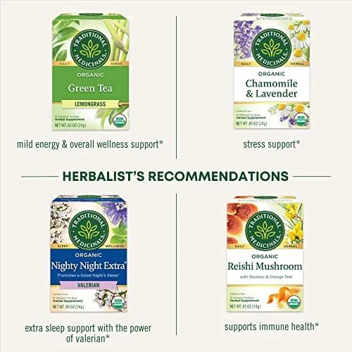 Traditional Medicinals Organic Cup of Calm Chamomile Mint Tea 16 Tea Bags | Calming & Digestive Support thumbnail 6