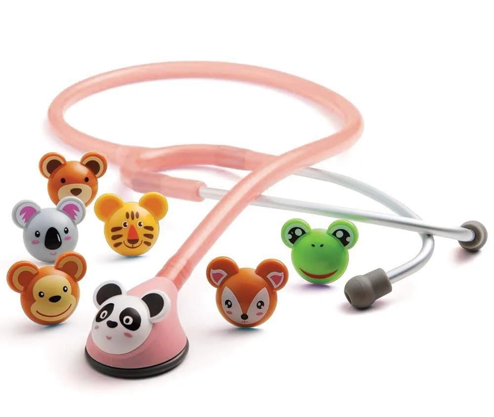 ADC Adscope Adimals 618 Pediatric Stethoscope Pink 76.2 cm (30 Inch) | Tunable AFD Technology for Clear Auscultation
