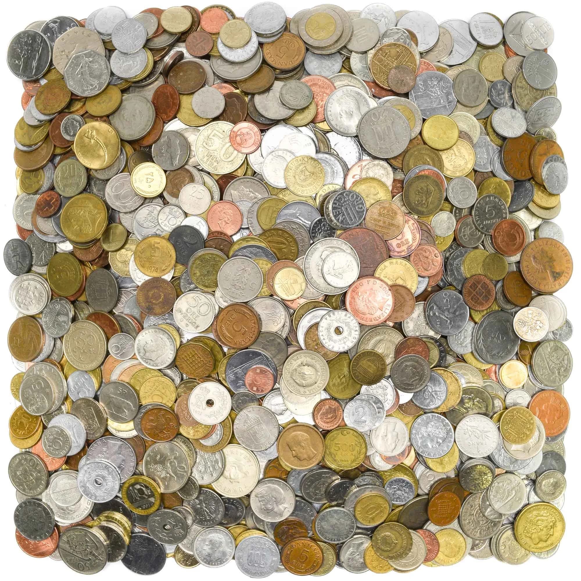 CoinStop 2lb Circulated Foreign Coins | Mixed Age & Type, Heavier & Larger - main product image
