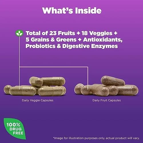 Natrol JuiceFestiv Vitamins & Supplements for Nutrition & Well-Being, 120 Capsules (2-Count) | Antioxidants for Cellular Health thumbnail 2