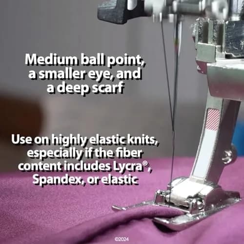 SCHMETZ Stretch Sewing Machine Needles Size 75/11 | Perfect for Stretch Fabrics & Knits thumbnail 4