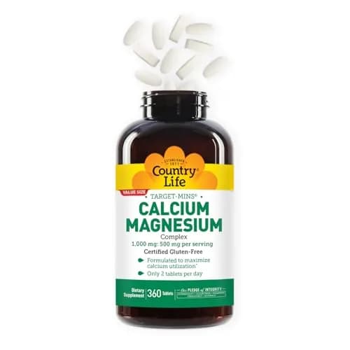 Country Life Target-Mins Calcium Magnesium Complex, 360 Tablets | Supports Bone & Muscle Health thumbnail 5