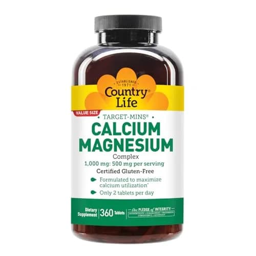Country Life Target-Mins Calcium Magnesium Complex, 360 Tablets | Supports Bone & Muscle Health thumbnail 2