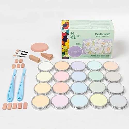 PanPastel Artist Pastels by GOLDEN, Tints Set, 20 Colors | Easy Blend, Low Dust, USA Assembled thumbnail 2